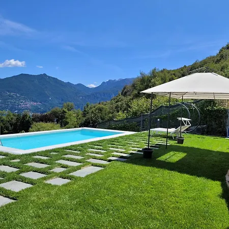Paradise Villa Vista Lago Di Como A Menaggio Exterior photo